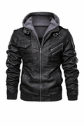 Chaqueta de cuero para hombre: corte clásico, estilo urbano