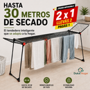 Tendedero Extensible 2x1 | Hasta 30 Metros de Secado