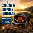 (PROMOCIÓN DE LA SEMANA) Horno Portátil a Gas con Piedra Giratoria y Puerta