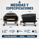 (PROMOCIÓN DE LA SEMANA) Horno Portátil a Gas con Piedra Giratoria y Puerta