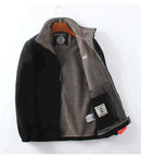 Chaqueta con capucha para hombre y forro de doble capa