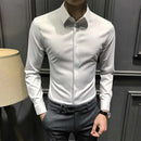 Camisa Masculina Sin Arrugas