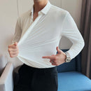 Camisa Masculina Sin Arrugas
